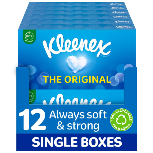 Kleenex Kleenex Tissues - Original Tissues, 12 Tissue Boxes