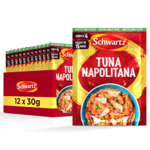 Schwartz Tuna Napolitana Recipe Mix 30 G | Serves 4 | Pack of 12 | Rich and Creamy Taste | Simple,