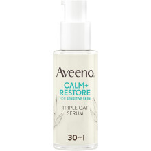 AVEENO Face CALM+RESTORE Triple Oat Serum (1 x 30ml), Instantly Smoothing Face Serum with Triple Oa