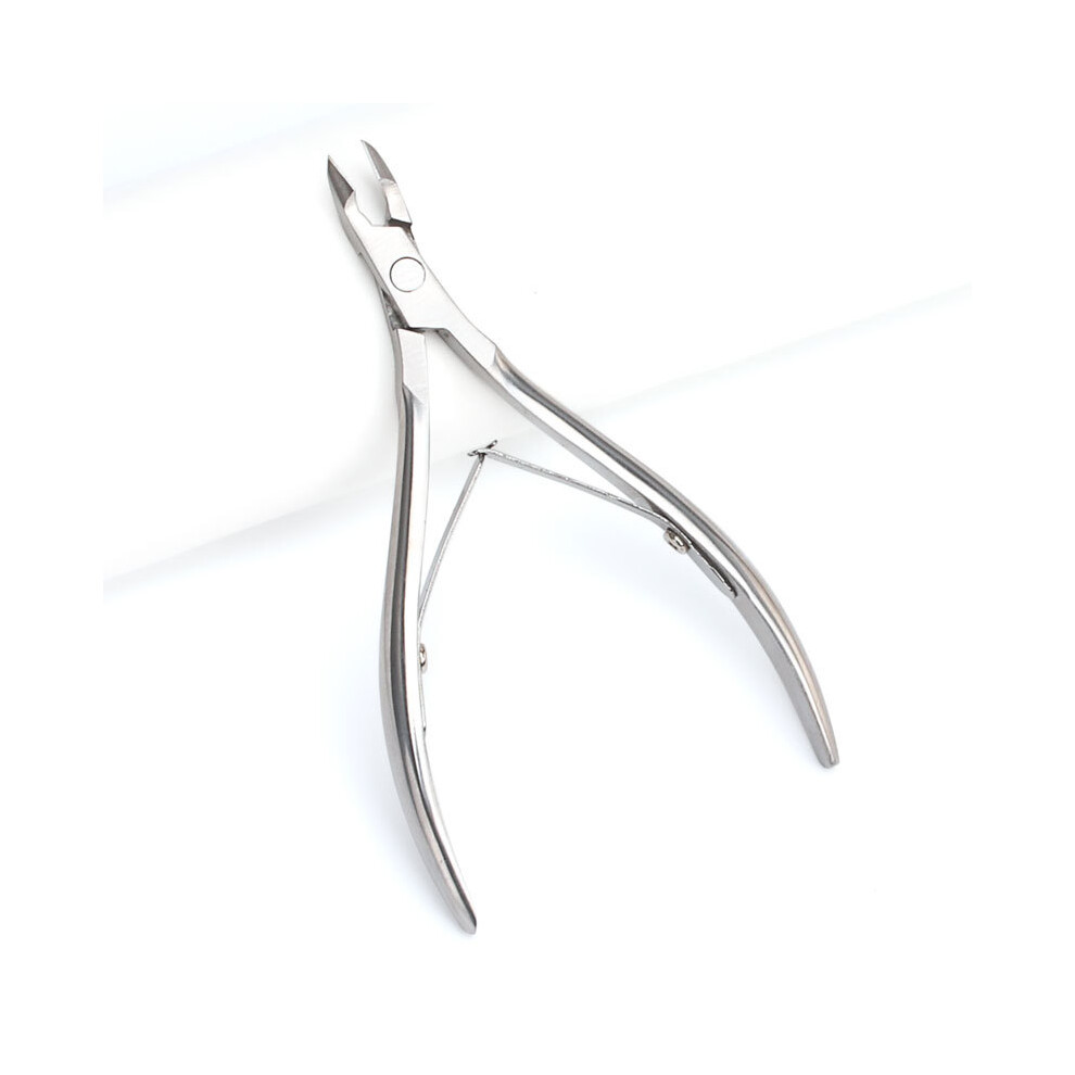 Stoyotu (Silvery) Pedicure Stainless Steel Cutters Tool Cuticle Nippers Nail Manicure Cuticle Scissors Clippers Trimmer Dead Skin Remover