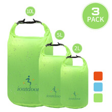 (2L5L10LVerde) Bolsa seca impermeable, bolsa seca pequeña y ligera Exped impermeable para kayak, natación,