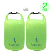 (2X40LVerde) Bolsa seca impermeable, bolsa seca pequeña y ligera Exped impermeable para kayak, natación,