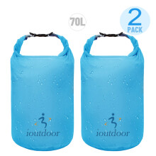 (2X70LAzul) Bolsa seca impermeable, bolsa seca pequeña y ligera Exped impermeable para kayak, natación,
