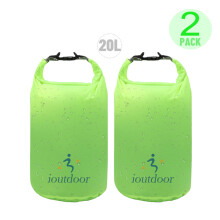 (2X20LVerde) Bolsa seca impermeable, bolsa seca pequeña y ligera Exped impermeable para kayak, natación,