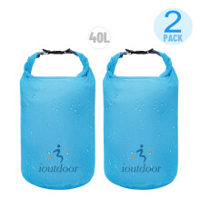 (2X40LAzul) Bolsa seca impermeable, bolsa seca pequeña y ligera Exped impermeable para kayak, natación,
