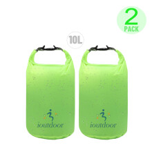 (2X10LVerde) Bolsa seca impermeable, bolsa seca pequeña y ligera Exped impermeable para kayak, natación,