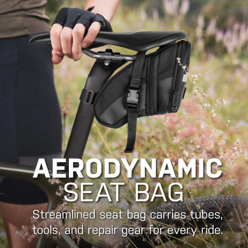 Topeak Aero Wedge Pack Saddle Bag, Strap Fit, Medium, Black 1