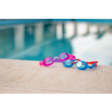 Zoggs Kids' Ripper Junior Swimming Goggles Anti-fog And UV Protection, Blue, Red, Tint, 6-14 Years