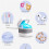 Portable Ultraviolet Rays Pacifier Sterilizer That Can Hold 2 Pacifiers, UV-C Denture Sterilizer for 4 Dentures. 5