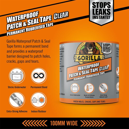 Gorilla WATERPROOF PATCH & SEAL CLEAR 1