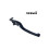 Motorcycle Universal Disc Brake Lever, Fully CNC-Machined Modified Disc Brake Handle, Adjustable Disc Brake Inner Nut B 5