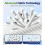 Universelle Typ-A/C-Poolfilterkartusche (4er-Pack) - für 1000-GPH-Aufstellpoolpumpen mit Typ-A- oder Typ-C-Filter 5