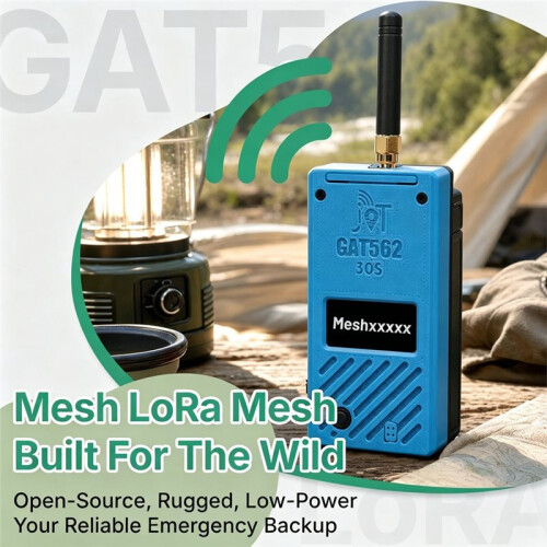 GAT562 30s LoRa Meshtastic Mesh NRF52840 SX1262 GPS para LoRaWAN IoT Node Meshcore Tela OLED de 1,3 Polegadas 30dBm 5000mAh 915MHz 2