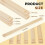 20 Pcs Pottery Teaching Rolling Mud Stick Guide Set, 5 Size Mudboard Guide Wooden Strips, Pottery Tool Clay Tools 4