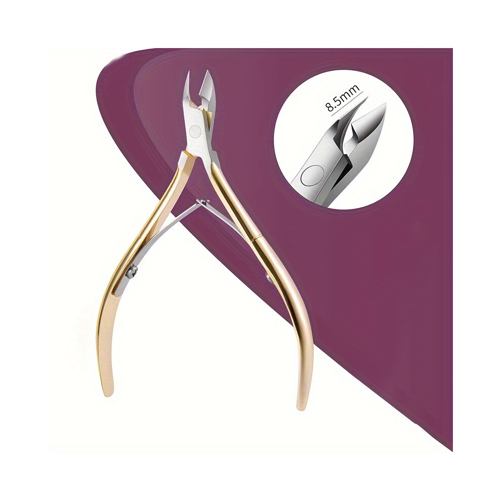 Stoyotu Golden (Golden) Stainless Steel Cutters Tool Cuticle Clippers Trimmer Dead Skin Remover Pedicure Cuticle Nippers Nail Manicure Scissors