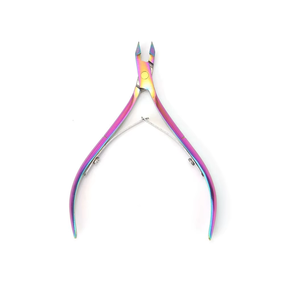 Stoyotu (Colorful) Stainless Steel Cutters Tool Cuticle Clippers Trimmer Dead Skin Remover Pedicure Cuticle Nippers Nail Manicure Scissors