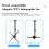 Suporte Extensível para Display de Publicidade 3D, de 15,5 A 24 Polegadas, para Projetor Holográfico 3D com Ventilador, para Montagem no Teto. 2