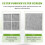 5 Packs Refrigerator Air Filter for  LT120F,Replacement Fresh Air Filter Replacement Parts 5