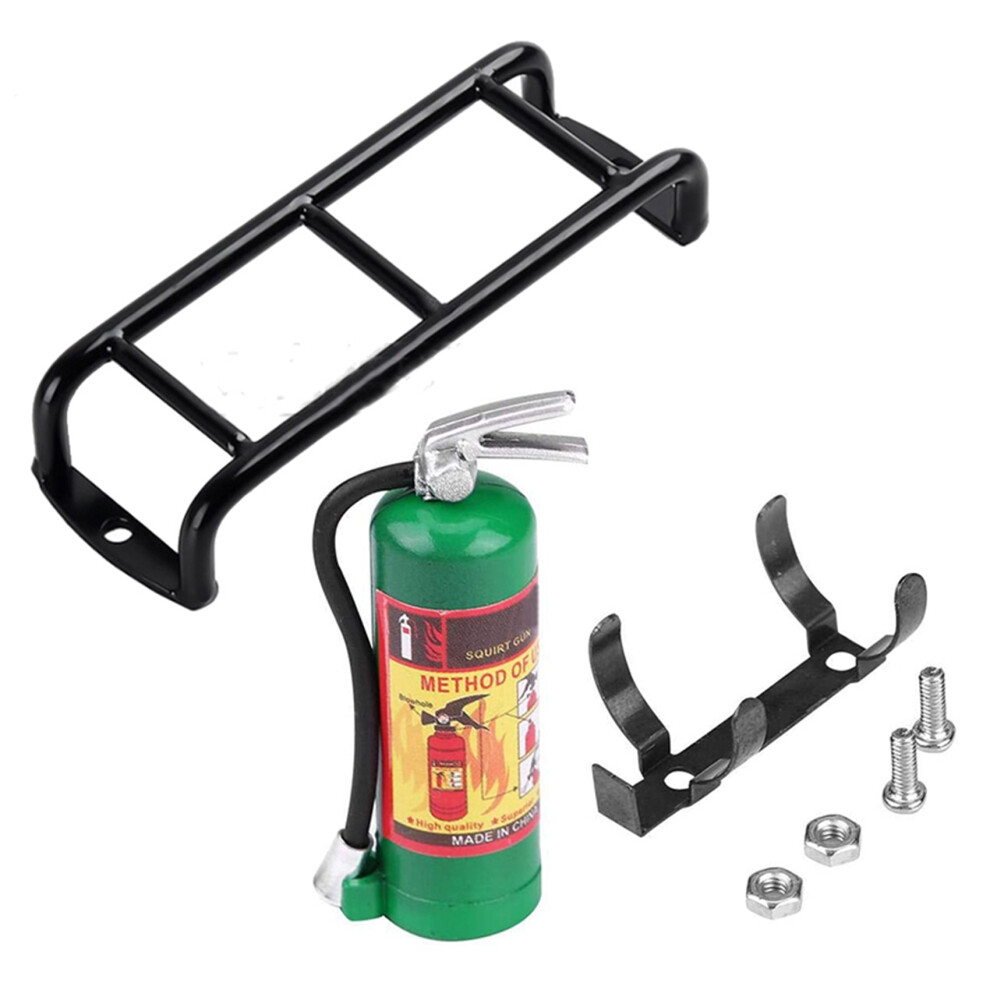 Straight Ladder Stairs Handrail Stairs For 1/10 Trx4 Axial Scx10 90046 & Rc Decoration Metal Fire Extinguisher 4713617167979