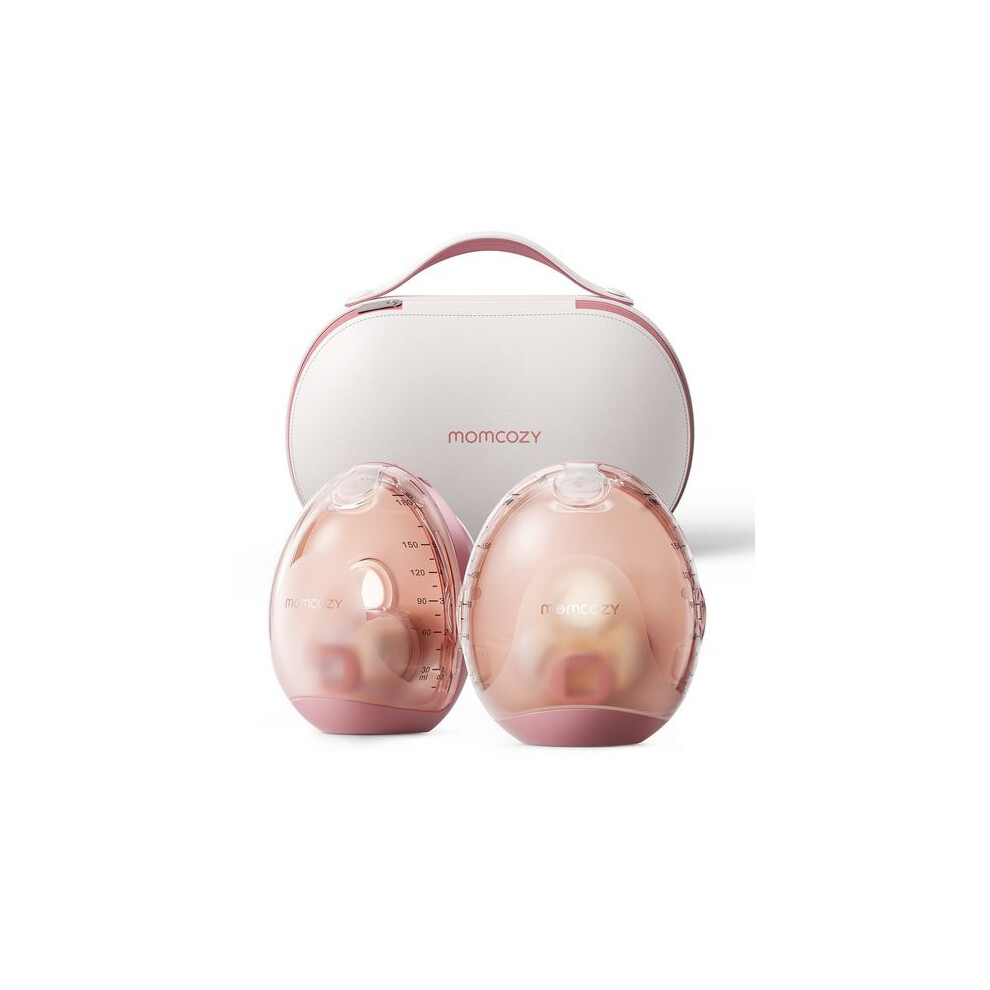 Momcozy Air 1 Ultra-Slim Double Electric Breast Pump White/Pink 840506400047