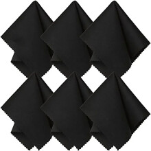 (Black) NEW 10 Pcs Smooth Cleaner Glasses Lens Cloth Cloths Sunglasses Cleaning Cloth Microfiber Cleaning Cloth Glasses Cleaner