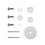 For  CyberBrick 1:48 Single-Axis Plastic Reduction Gear Kit for 3D Printed Models Plastic Reduction Gear Kit 5
