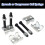 2-Way Adjustable Spring Spacer Spreads or Compresses  Coil Spring Compressor Strut  for Car Truck 4Pcs 7