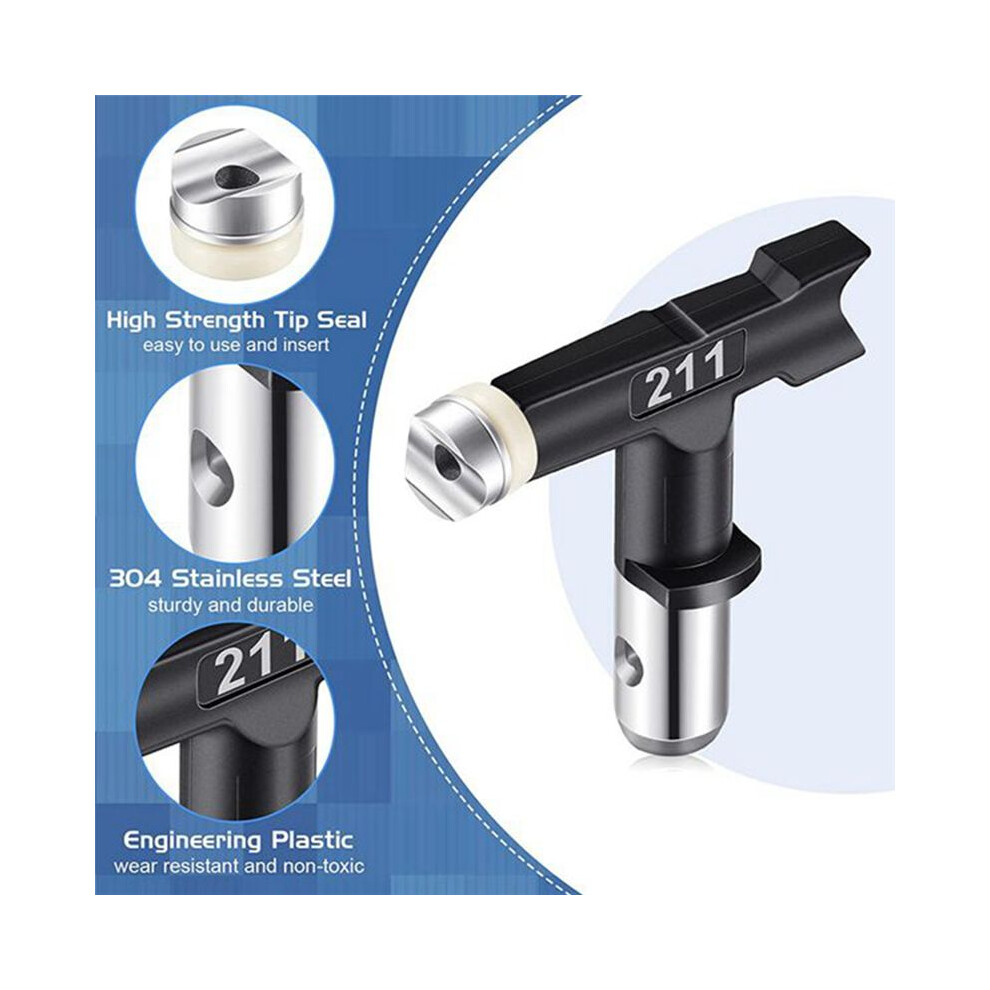 Photos - Paint Sprayer 14Pcs Spray Tips, Reversible Airless  Tips with Airless Spray Nozzles Tip for Airless Spraying Paint Parts