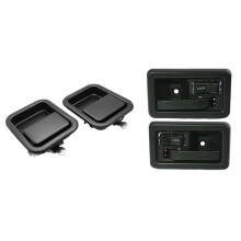 Metal Front Exterior Door Handle Set with Inside Door Handles Interior Pair Left & Right 55176477AB 55176476AB