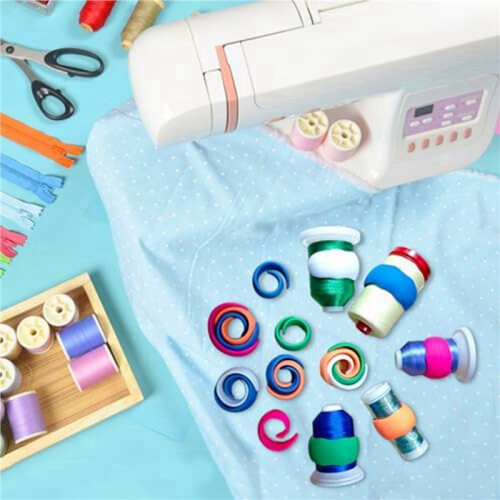 40Pcs Thread Holder/Spool Huggers Keep Thread Spool Neat&Organized for Sewing and Embroidery Machine Thread Spools 2