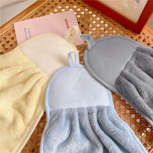 Handtuch für AufhäNgen, SaugfäHiges Baby-Handtuch, Niedliche Pinguin-Ente, Hautfreundlich, Weich, für Kinder, Grau