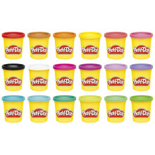 Play-Doh Imagine Anything 18-Pack, Non-Toxic Modelling Compound Mini Cans for Party Bags & Classroom Rewards, Mould & Create with Bright Colours, Art