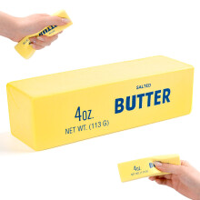 Squeeze Butter Toy, Butter Squishy Stress Toy, Slow Rebound Butter Squeeze Stress Balls, 5.5"x1.5" Stress Relief Sensory Toys for Adults, Funny Novel