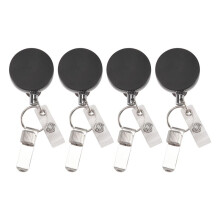 4 Pcs Retractable Pull Pen Pencil Holder Retractable Pen Holder Universal Pen Lanyard Retractable with Belt Clip