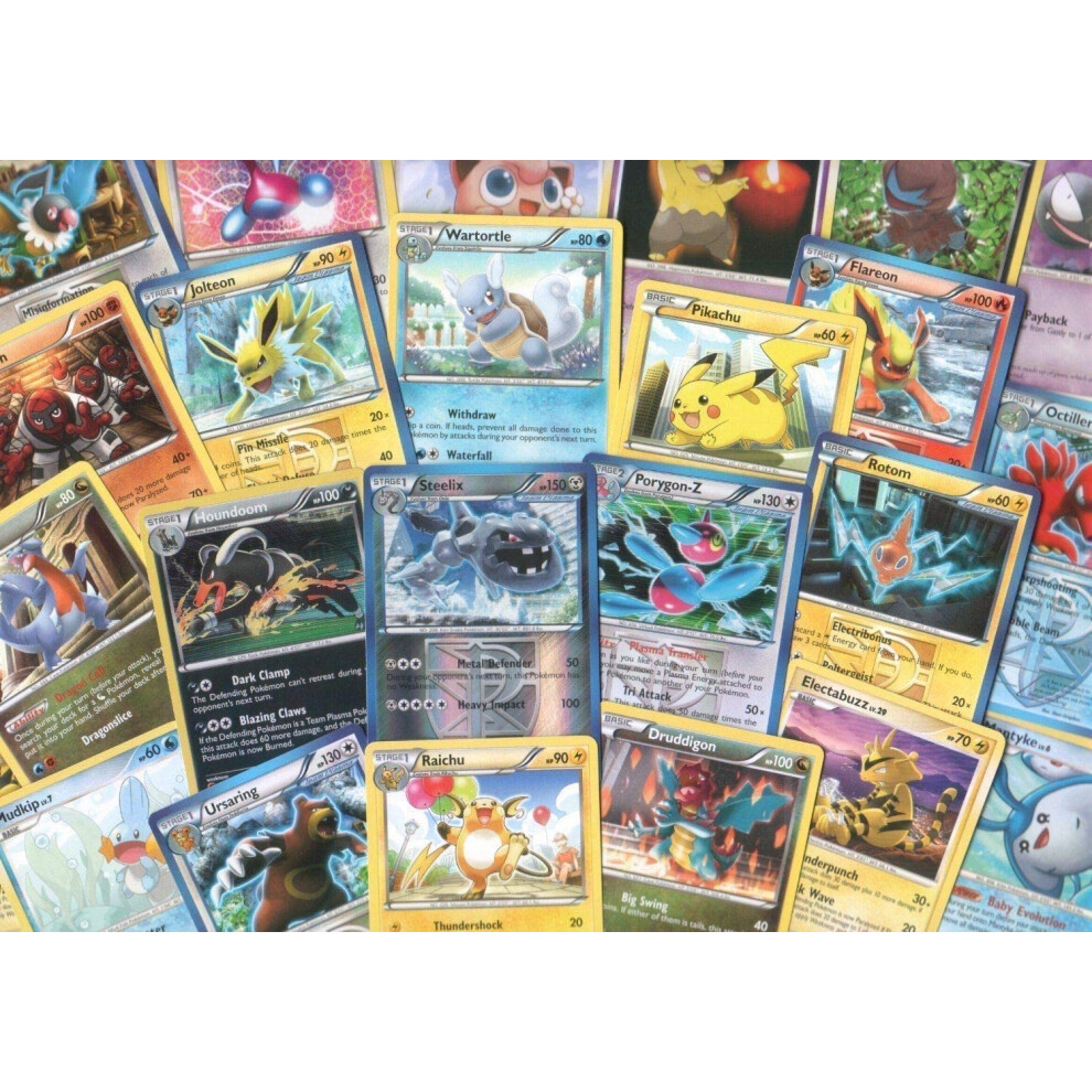 Pokémon 100 Assorted Pokemon Cards With Foils!, Multicolor