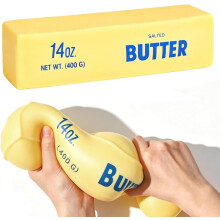 10in Giant Butter Squishy - 14oz Big Jumbo Squishy Butter Stick - Slow Rebound Big Butters Squeeze Stress Ball, Large Butters Fidget, Relief Slow Ris