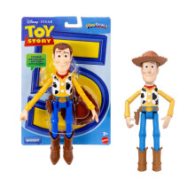 Mattel Disney and Pixar Toy Story Woody Action Figure Playscale 9.2 Inch Cowboy Sheriff, 14 Posable Joints, Movie Accurate Design, Removable Hat, JKV