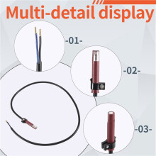 QRB1 Flame Detector Photosensitive Electric Eye Burner Detection Photoresistor Red QRB1 Photocell for Burner Waste Oil