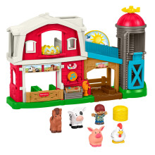 Fisher-Price Little People Caring for Animals Farm. Interactive playset with Smart Stages learning for toddlers and kids. Ages 1-5 years. English, Fr