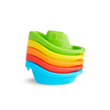 Munchkin Fleet of 5 Boats Bath Toy | Interactive and Fun Bath Toys for Babies and Toddlers | Easy Grip | Baby Essentials | Pack of 5
