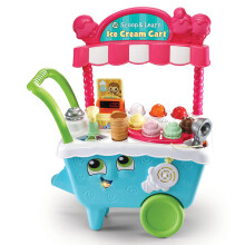 LeapFrog Scoop & Learn Ice Cream Cart, Pretend Toddler Toy for Role Play Food and Magic Ice Cream Scooper Scoop/Learn Cart Set, English Version