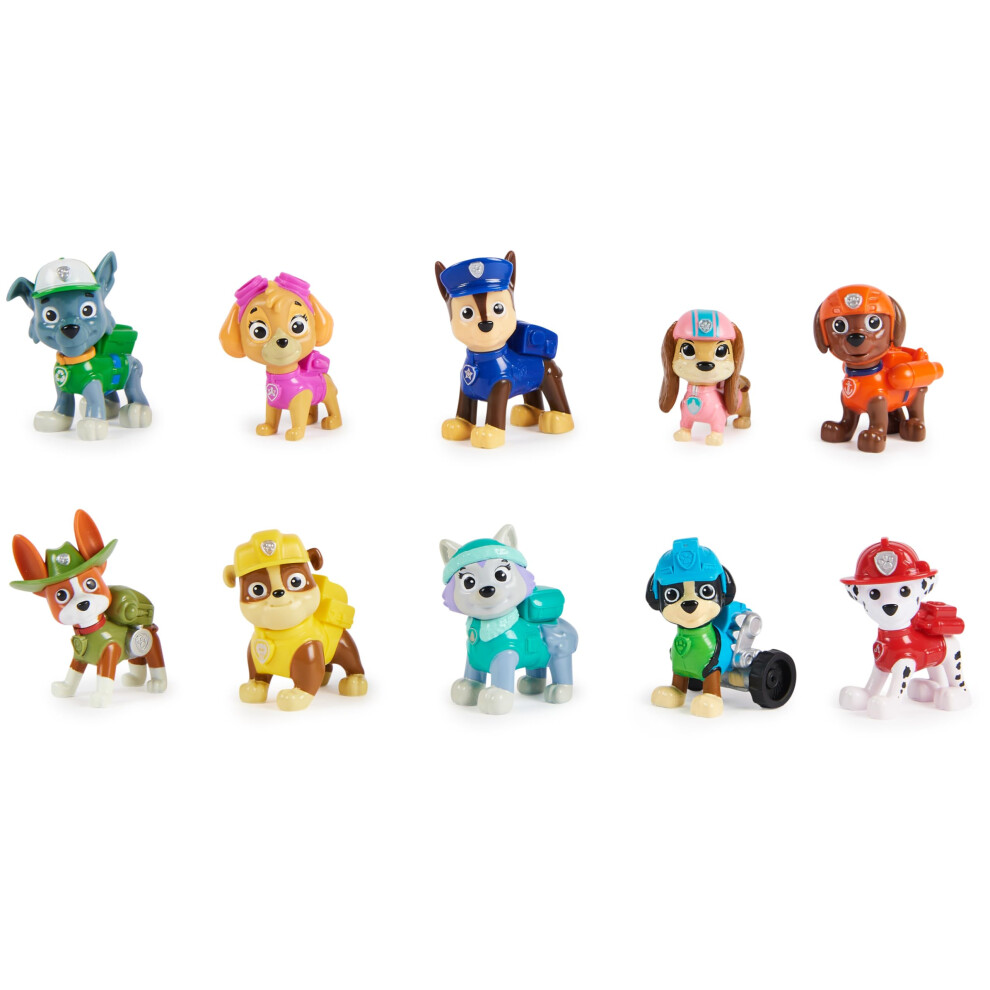 Paw Patrol , 10Th Anniversary, All Paws On Deck Toy Figures Gift Pack With 10 Collectible Action Figures, Kids' Toys For Ages 3 And Up