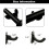 1 Pair Acrylic Baseball Wall Mounted Holder Baseball Bat Display Softball Bats Rack Collection Bracket Transparent 7