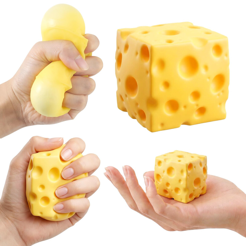Photos - Other Toys RZCOMP Cheese Squishy Big Squishy Cheese Slow Rising Ultra-Soft,Stress Relief Fidget Novelty Squeeze Toys Gift for Adults &