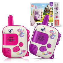 Wootoyz Walkie Talkies for Kids, Gifts for 3 4 5 6 7 Year Old Girls Toys Age 3-8 for Girl Kids Walkie Talkies Toys for 3-7 Year Old Girl Xmas Gifts A