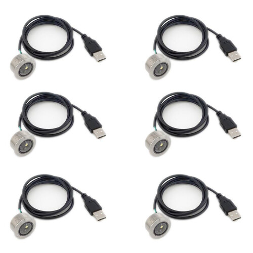 6X GM861 USB-Interface 1D/2D Barcode QR-Code Barcodescannermodule Roestvrijstalen Draad met Invullicht
