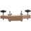 4X Guitar Dome Control Knobs with 1 Set Solid Maple Stainless Steel Guitar Bridge Install Clamp Luthier Tools 8