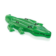 Intex Giant Gator Childrens Large Inflatable Ride On Alligator With Four Grab Handles #58562, Black,58562EP