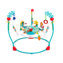 Baby Einstein Farm Explorers Jump & Learn Barnyard 2-in-1 Jumperoo with Interactive Toys, Music, Lights, & Sounds, Ages 6-12 Months