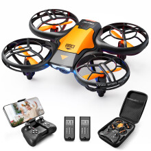 4DRC Mini Drone With 720P HD Camera For Kids, FPV 2.4G WiFi, Upgraded Propeller Guard, 3D Flip, Combat Mode, Induction Of Gravity, Altitude Hold, Hea